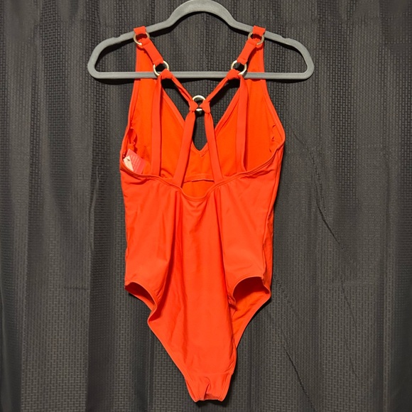 NEW Uncommon Sense One Piece Orange Red Swimsuit Size XL - Picture 3 of 7